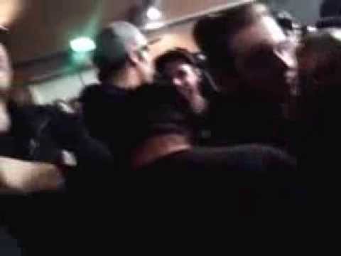 Madball's concert in Graz in Explosiv (15.12.2013). Fight between band members and aggressive 