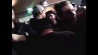 Madball's concert in Graz in Explosiv (15.12.2013). Fight between band members and aggressive 