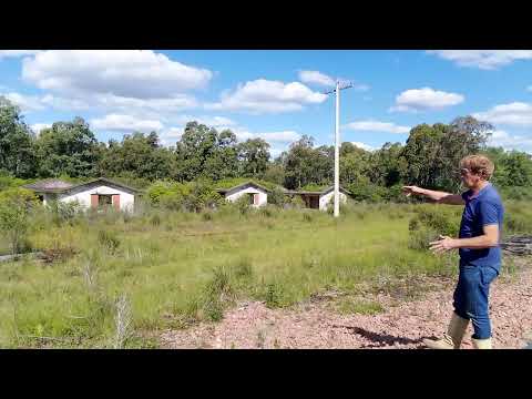 Coronel Linhares Borin Visita Estação De Trem  em Ibare em Lavras do Sul RS .Casas Abandonadas ....