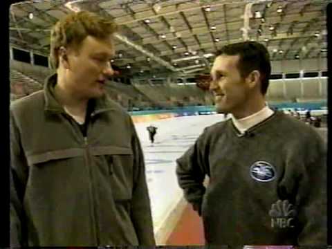 Conan Learns Speed Skating @ 2002 Olympics