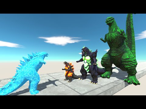 Ice Monster War - Godzilla 2014 Ice  VS Team Burning Godzilla - Super Godzilla x Shin Godzilla -ARBS