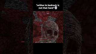 bedrock wither is scary 💀