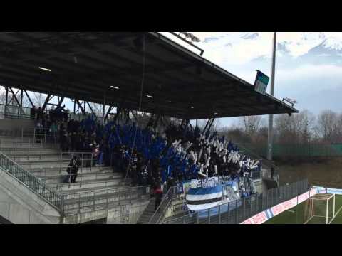 GCZ Ultras in Vaduz (CHOREO) FC Vaduz vs GCZ 1-1 - 28/2/16 - RSL