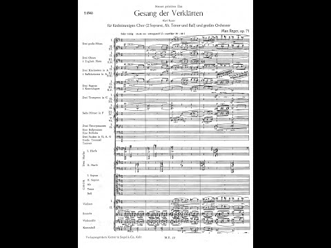 Max Reger - Gesang der Verklärten, Op. 71