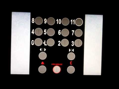 Animated: Kone KSS D40 EcoSpace MRL Traction Service Elevator at THT Grand Hotel