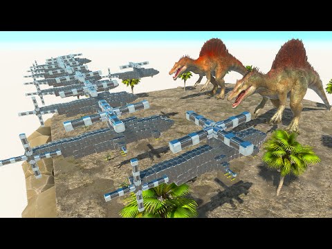 10 Helicopters vs Every GIANT Unit - Animal Revolt Battle Simulator Gameplay