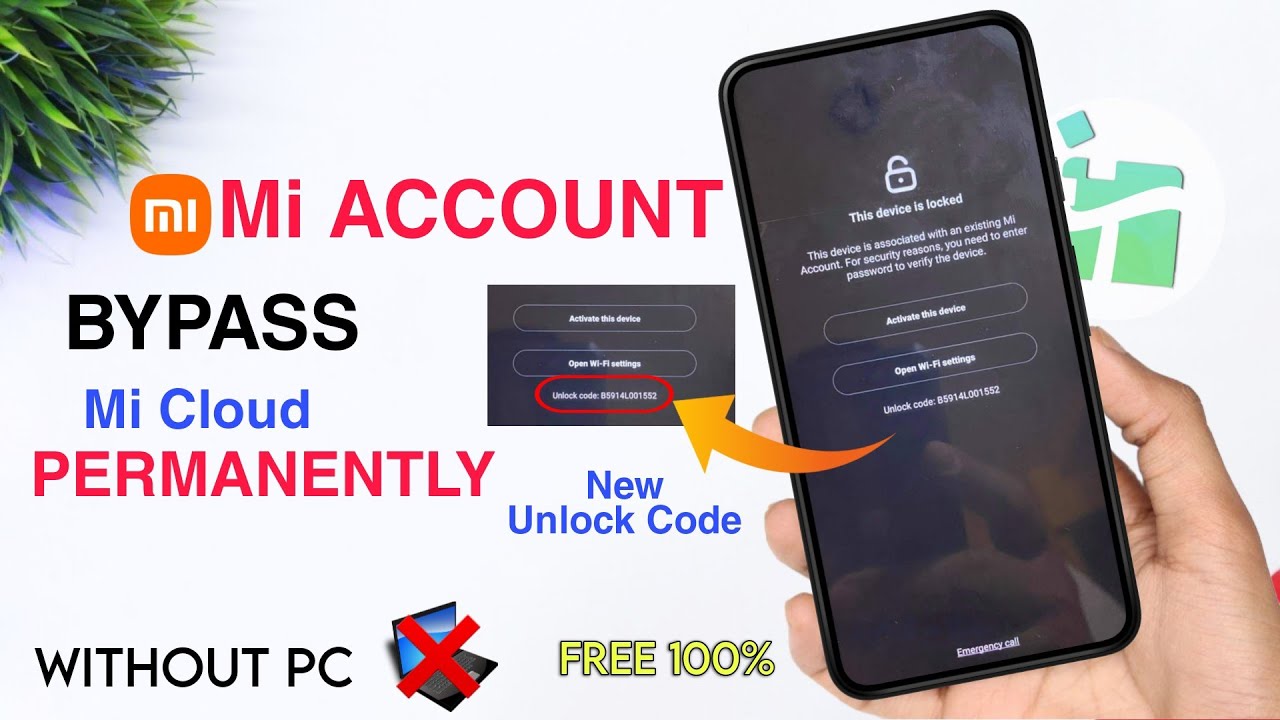 MI Account Remove Permanent | New Unlock Code Free | Solve *Activate This Device* Mi Account