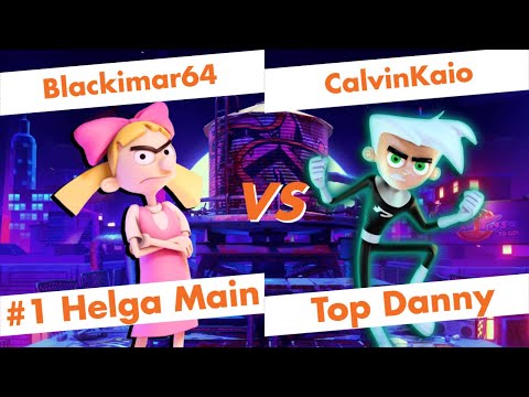 【Nick All Star Brawl】Blackimar64 (Helga) vs CalvinKaio (Danny Phantom) High Level Gameplay【NASB】