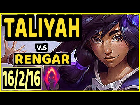 AHG Kadir (TALIYAH) vs RENGAR - 16/2/16 KDA JUNGLE CHALLENGER GAMEPLAY - EUW
