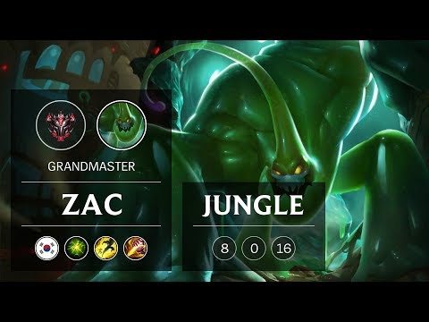 Zac Jungle vs Evelynn - KR Grandmaster Patch 9.3