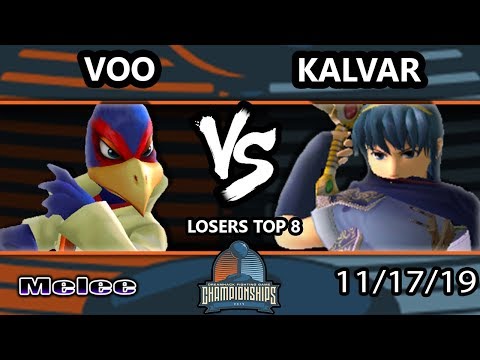 DHATL 2019 SSBM Singles - Voo (Falco) Vs. Kalvar (Marth) Smash Melee Tournament Losers Top 8