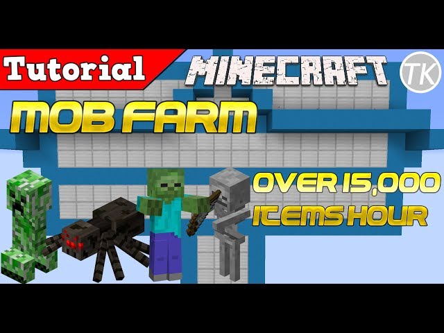 Hostile Mob Farm & XP Farm Minecraft Map