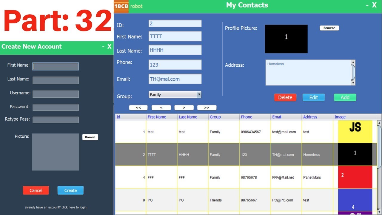 Java - Contact Management System Project In Java With MySQL Step By Step [with source code] Part 32