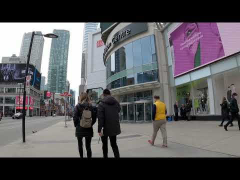 Toronto walk on | Yonge St  Downtown Toronto, Canada April, 2021