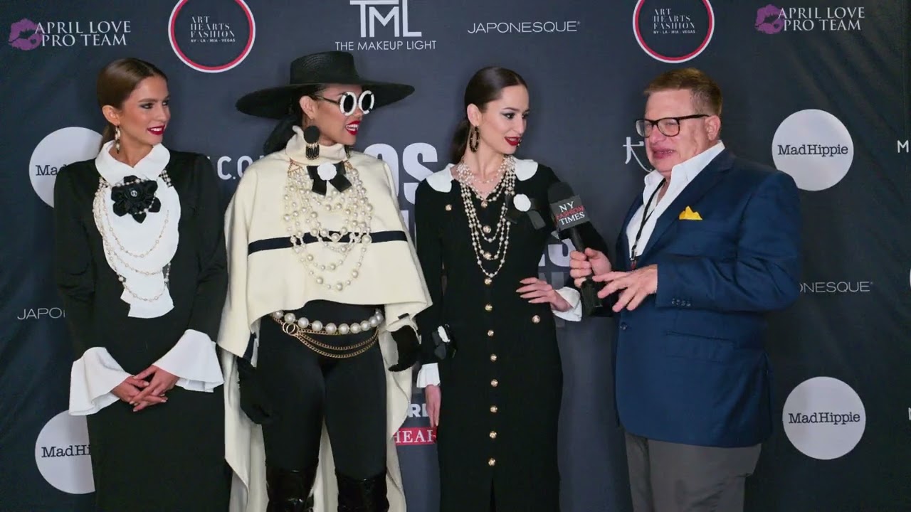 Models Payton Cameron Abigail wearing Designer David Tupaz @artheartsfashion LAFW