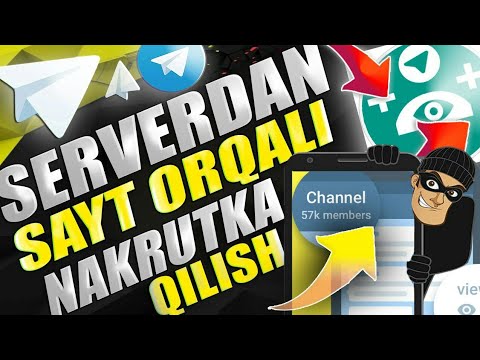 Server orqali odam qushish | Sayt orqali odam qo'shish | Kanalga Odam kupaytirish | Nakrutka server.