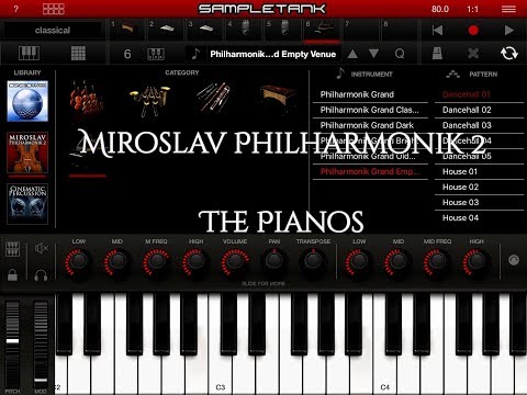 SAMPLETANK - Miroslav Philharmonik 2 - The PIANOS Demo for the iPad