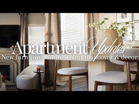 Apartment updates, furniture delivery, finally dining chairs!! Spring refresh & more..