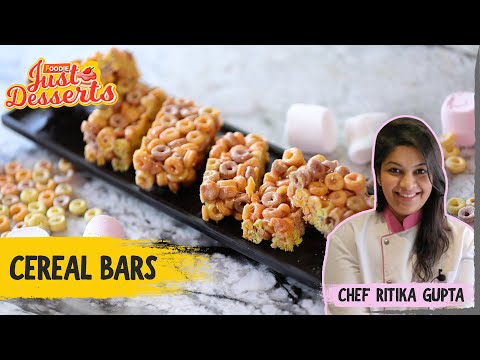 Cereal Bars Recipe | No bake colourful marshmallows Cereal Bars | Kids Special Cereal Bars