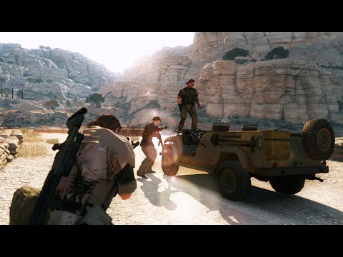 MGS V - 10 Years Later Stealth Kills (Over the Fence)No HUD Immersive