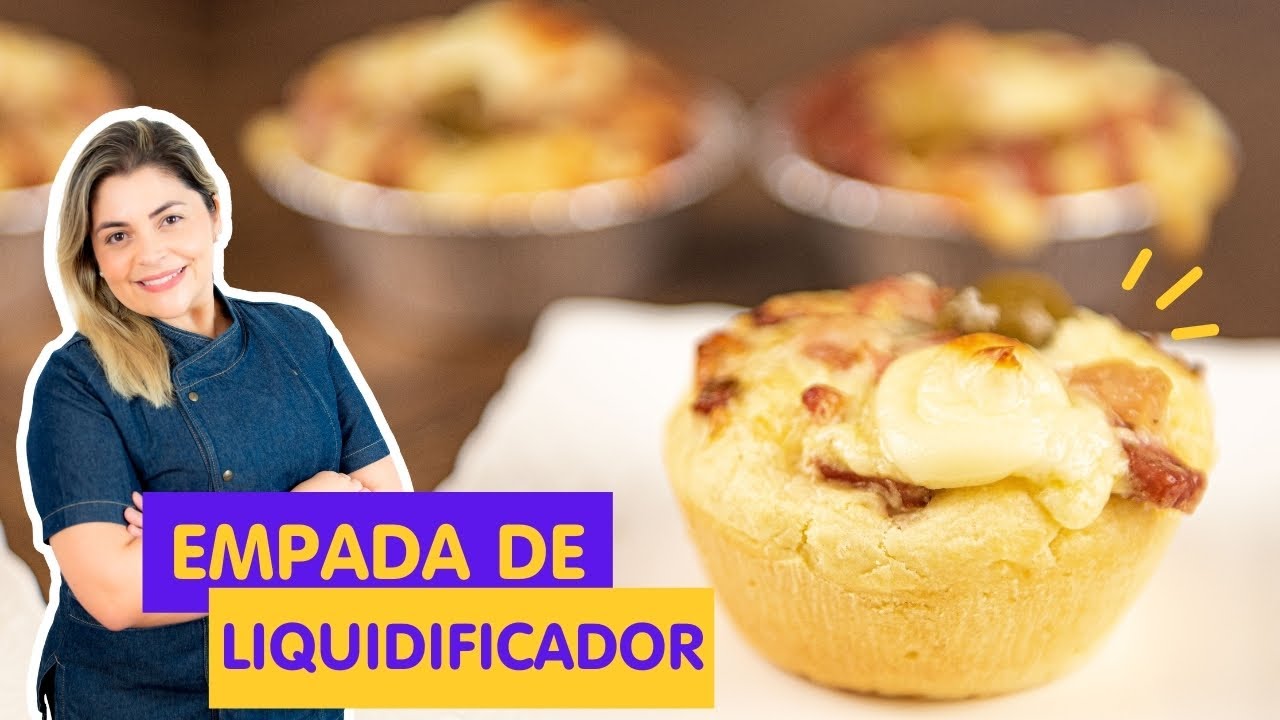 EMPADA DE LIQUIDIFICADOR receita de salgado fácil | Ana Formiga