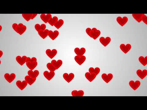 4K Red Heart on White background || Motion Background for Marriage title || 60fps UHD footage