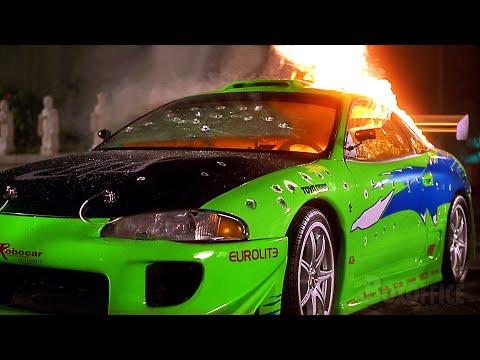 Paul Walker's Mitsubishi Eclipse gets destroyed | The Fast and the Furious | CLIP
