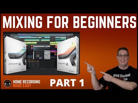 Presonus Studio One - Mixing a Full Song Part 1