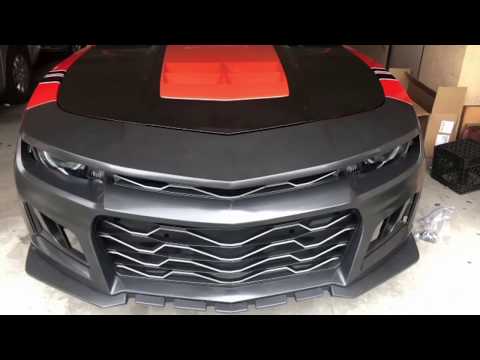 5th gen camaro 6th gen ZL1 bumper swap & hood