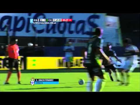 Gol I. Fernández. Gimnasia LP 2- Chicago 1. Fecha 5. Torneo 2015. FPT.
