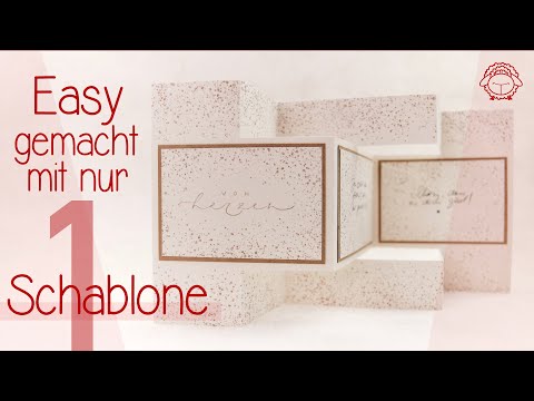Besondere Kartenform basteln mit Papierauflegern | schafTV