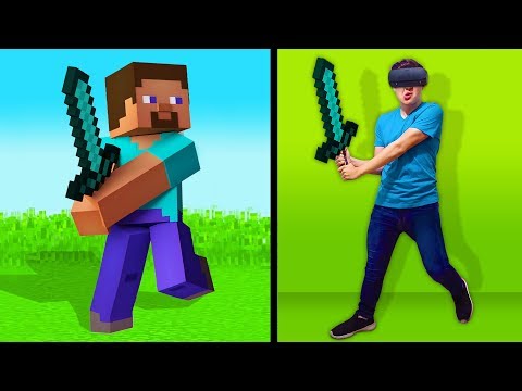 PLAY MINECRAFT in VIRTUAL REALITY!  Minecraft VR Mods