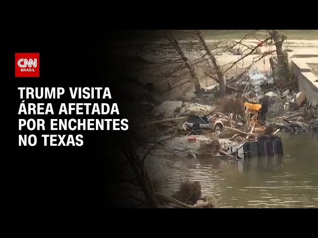 Enchentes no Texas: Trump visita locais afetadas por tragédia climática | BASTIDORES CNN