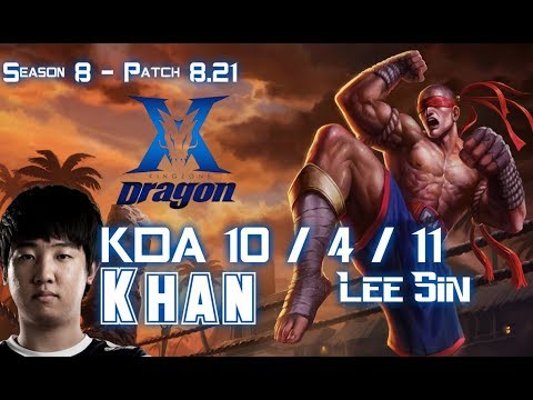 KZ Khan LEE SIN vs GRAVES Jungle - Patch 8.21 KR Ranked