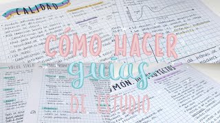 CÓMO HACER GUÍAS DE ESTUDIO PARA EXÁMENES 📑