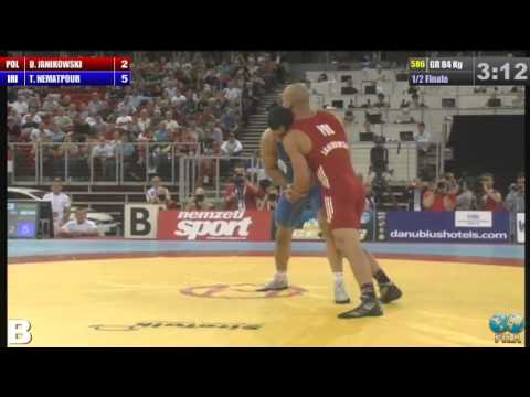 Taleb Nematpour (IRI) vs Damian Janikowski (POL) 84kg 1/2 Final - 2013 World Wrestling Championships