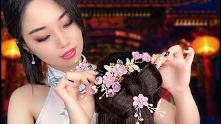 [ASMR] Chinese New Year Hair Styling