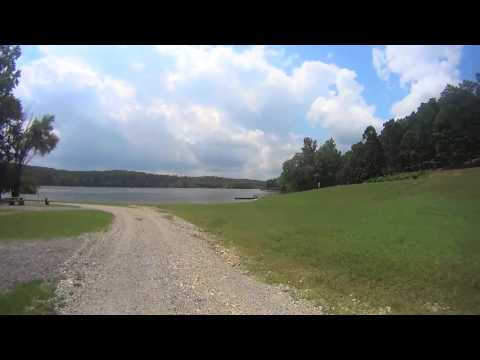 overview of the campgrounds from a bike ride POV