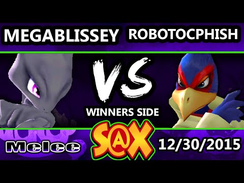 S@X 130 - MegaBlissey (MewTwo) Vs. RoboticPhish (Falco) SSBM Tournament - Smash Melee
