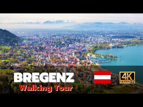 Walking Tour of BREGENZ 4K 🇦🇹 (60fps UHD)