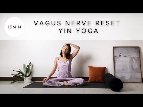 15 Min Vagus Nerve Reset Yin Yoga| Stress & Anxiety Relief