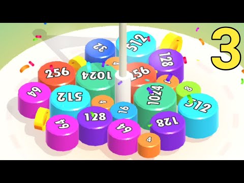 Merge Blocks 3D 2048 Puzzle - Unlock 2048k Max Lvl Gameplay Walkthrough Part 3