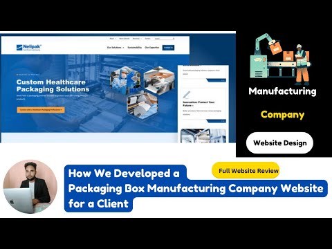 Packaging Box Manufacturing Company Website — client website video