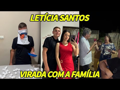Letícia Santos shows how she spent New Year's Eve with her family.