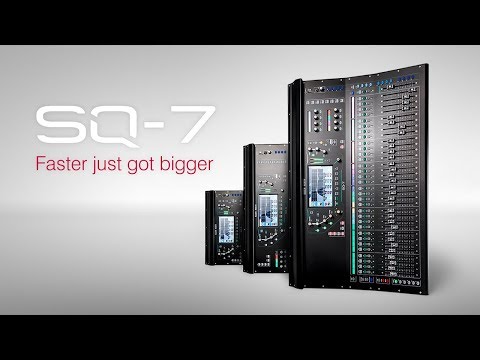 Introducing SQ-7  a 33 fader 96kHz mixer from Allen & Heath