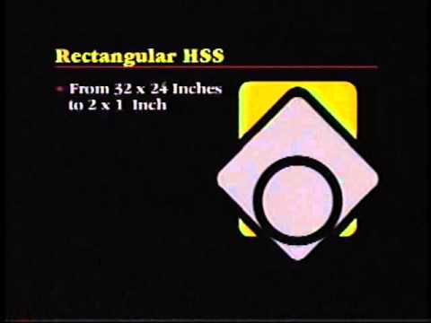 Rectangular hollow section pipes, nominal size: above 1