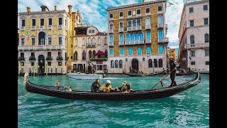 4K Beautiful Venice Italy Best Italian Music Instr...