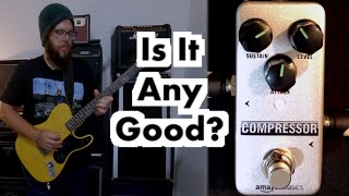 Video thumbnail for Amazon Basics Compressor Demo by Chuck's Guitar Geekery