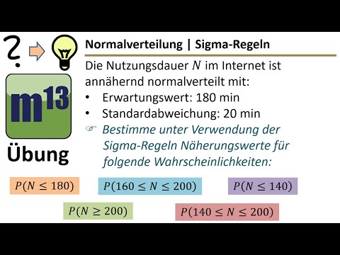 Normalverteilung: Wahrscheinlichkeiten mit Sigma-Regeln berechnen