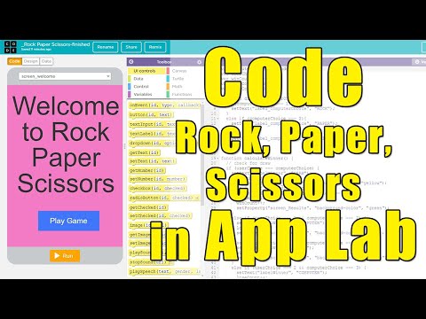 How to Code Rock Paper Scissors in App Lab [ Programming for Beginners]